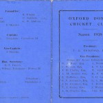 Oxford Downs CC - 1938 Officers