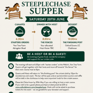ODCC Steeplechase Supper 2026